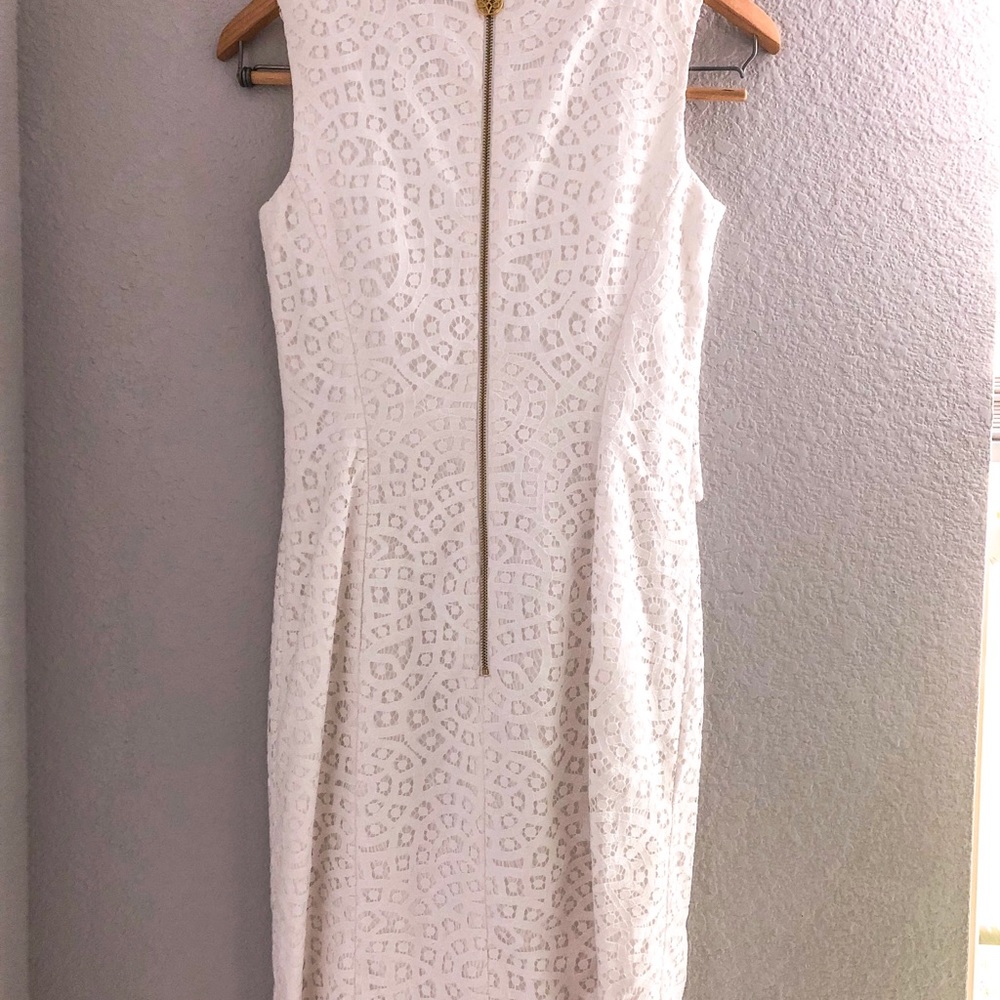 Antonio Milani white lace dress